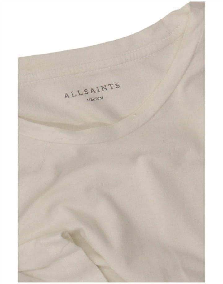 All Saints Mens T-Shirt Top Medium White