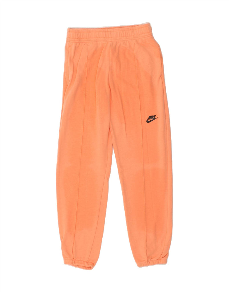 NIKE Girls Graphic Tracksuit Trousers Joggers 12-13 Years Large Orange | Vintage Nike | Thrift | Second-Hand Nike | Used Clothing | Messina Hembry 