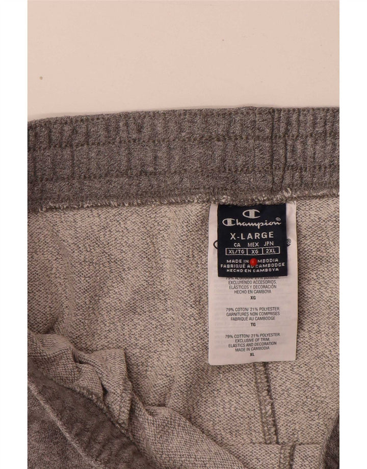 Champion Mens Tracksuit Trousers Joggers XL Grey Cotton