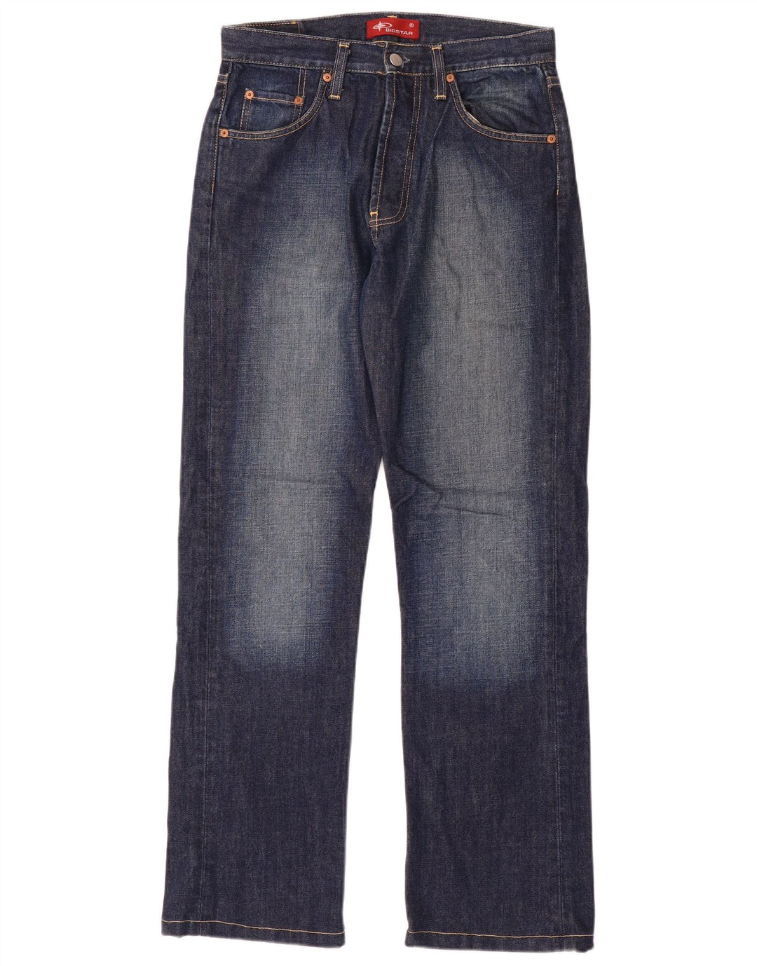 Big Star Mens Straight Jeans  W31 L31 Blue Cotton