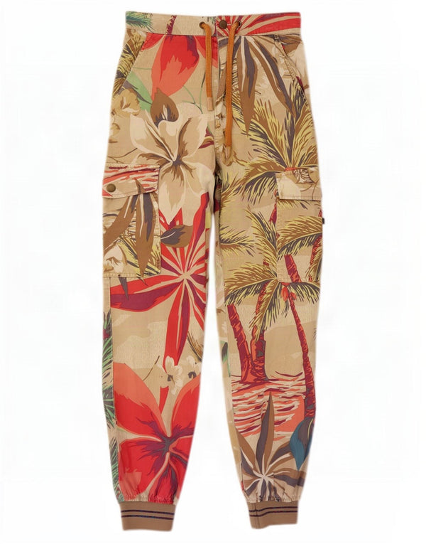 Desigual Womens Joggers Casual Trousers Small W26 L27 Multicoloured Floral
