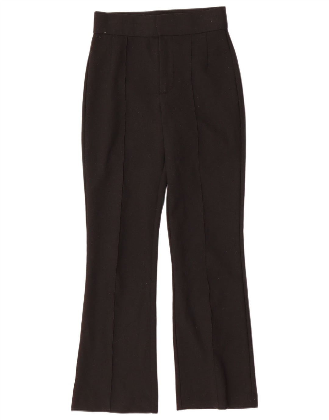 ZARA Womens Bootcut Suit Trousers XS W24 L27 Black Polyester
