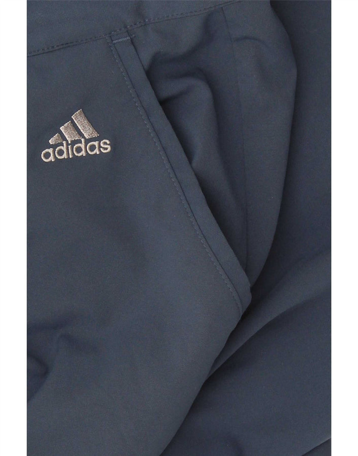 Adidas Mens Slim Chino Trousers W36 L30 Navy Blue Polyester