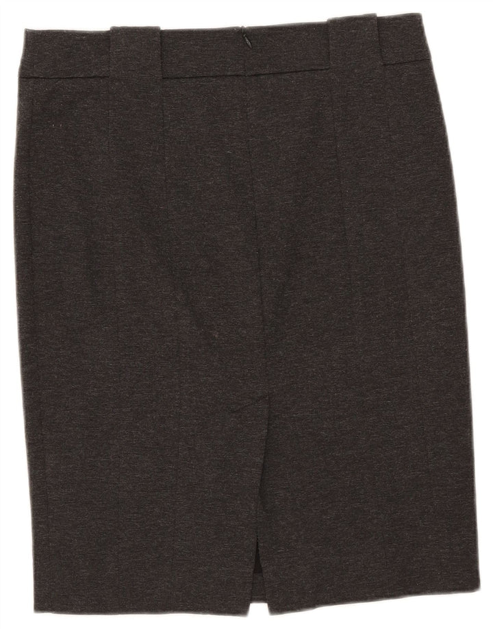 Zara Womens Pencil Skirt Large W30 Grey Flecked