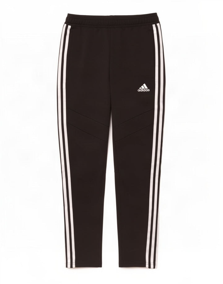 Adidas Boys Tracksuit Trousers 11-12 Years Black Polyester