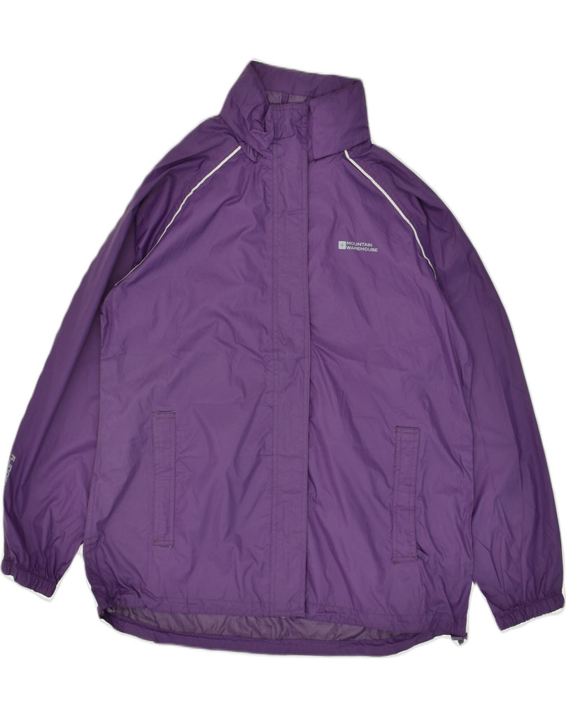 MOUNTAIN WAREHOUSE Womens Rain Jacket UK 16 Large Purple Nylon | Vintage Mountain Warehouse | Thrift | Second-Hand Mountain Warehouse | Used Clothing | Messina Hembry 