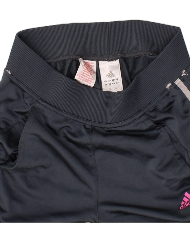 ADIDAS Girls Tracksuit Trousers 15-16 Years Navy Blue Polyester Vintage Adidas and Second-Hand Adidas from Messina Hembry 