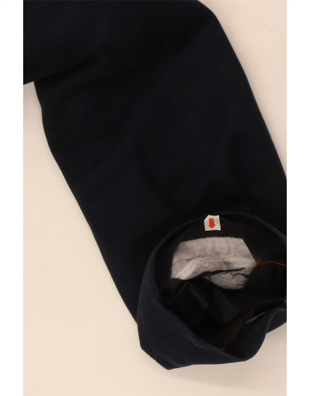 Hugo Boss Mens Overcoat EU 52 XL Navy Blue Cotton