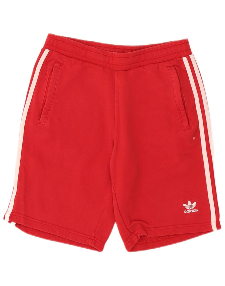 Adidas Mens Sport Shorts Small Red Cotton