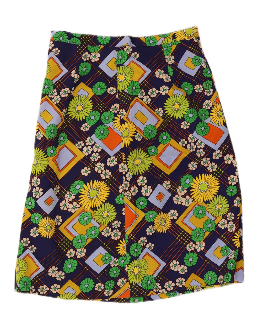 VINTAGE Womens A-Line Skirt W29 Medium Multicoloured Floral