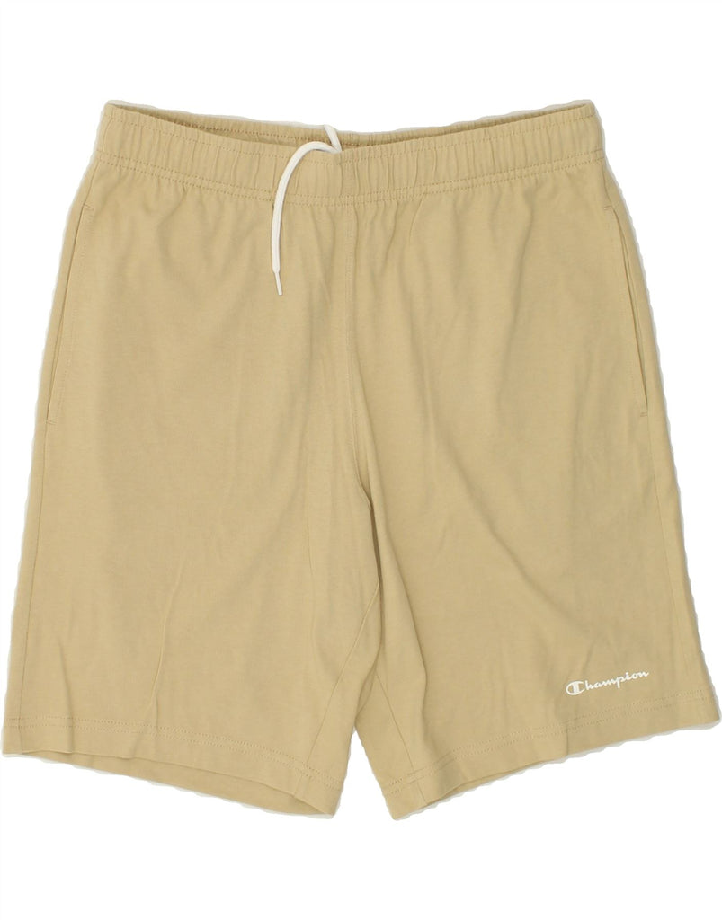 CHAMPION Mens Sport Shorts Medium Beige | Vintage Champion | Thrift | Second-Hand Champion | Used Clothing | Messina Hembry 