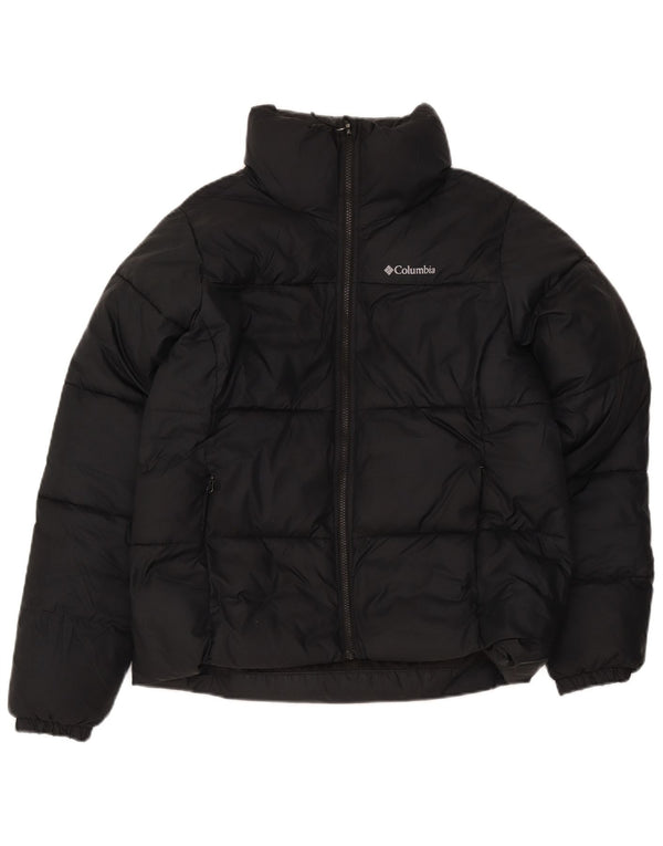 Columbia Mens Padded Jacket UK 38 Medium Black Polyester