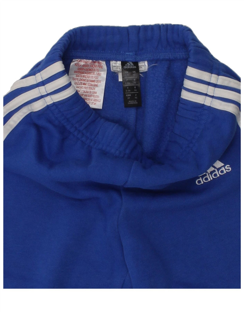 ADIDAS Boys Tracksuit Trousers Joggers 2-3 Years Blue | Vintage Adidas | Thrift | Second-Hand Adidas | Used Clothing | Messina Hembry 