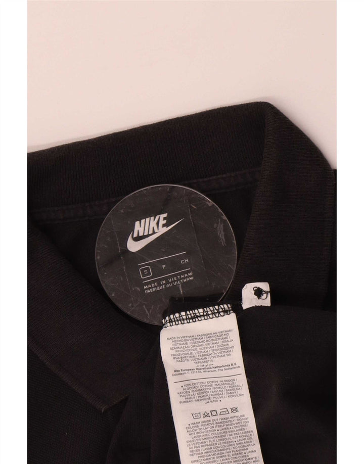 Nike Mens Polo Shirt Small Black Cotton