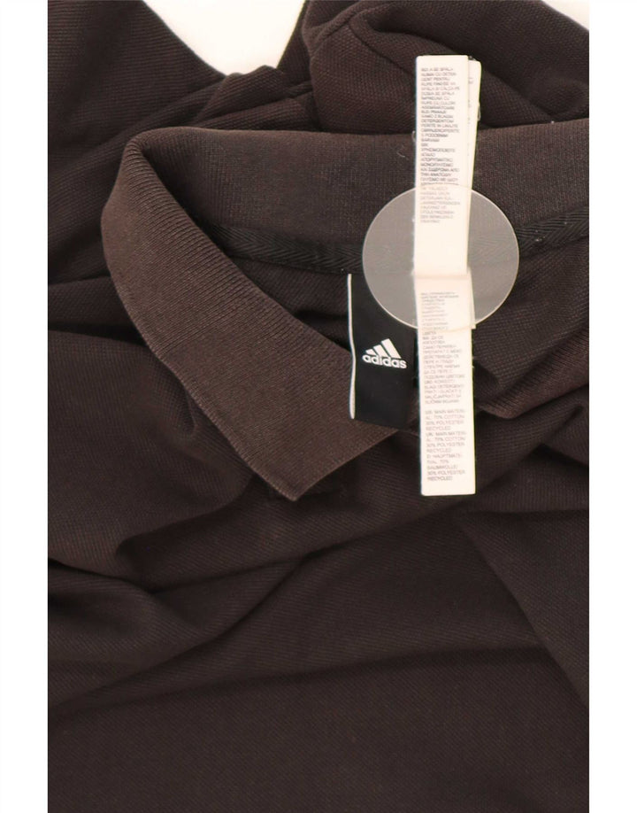 Adidas Mens Polo Shirt Small Black Cotton