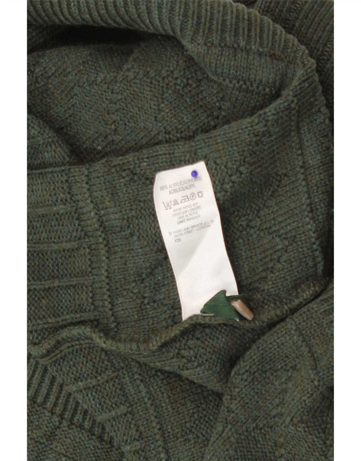 Marks & Spencer Mens St. Michael Cardigan Sweater Large Green