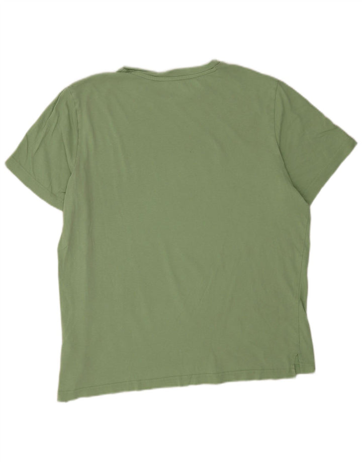 Puma Mens Graphic T-Shirt Top Large Green Cotton
