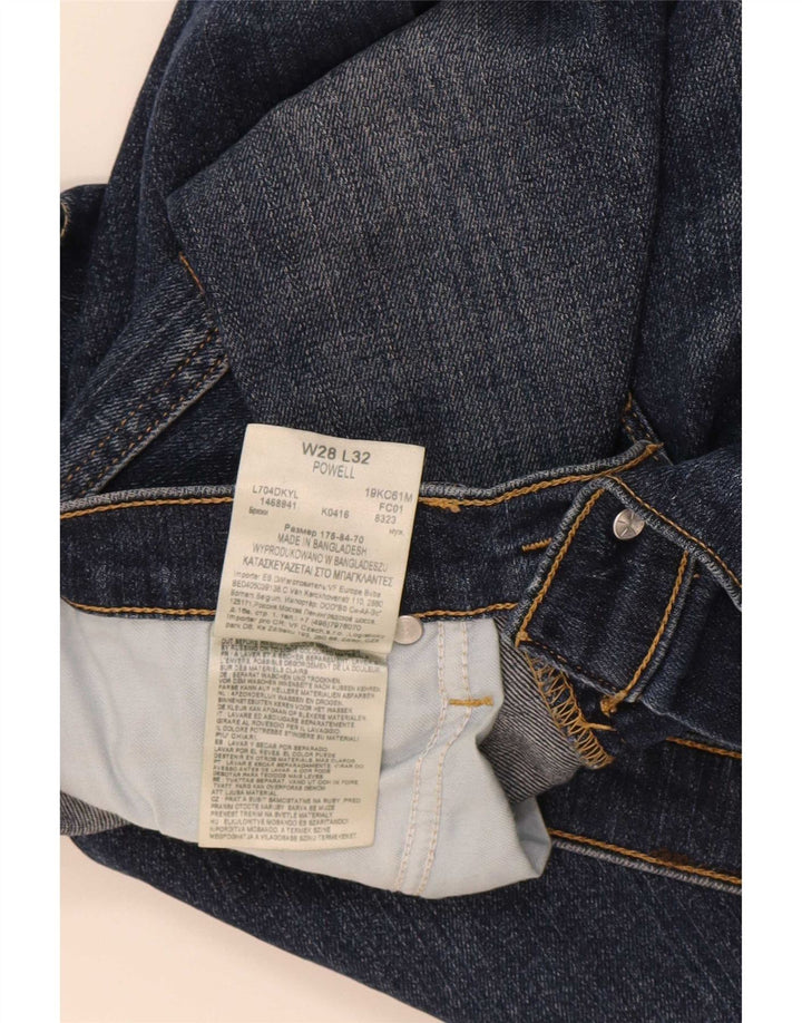 Lee Womens Powell Straight Jeans W28 L32 Navy Blue Cotton