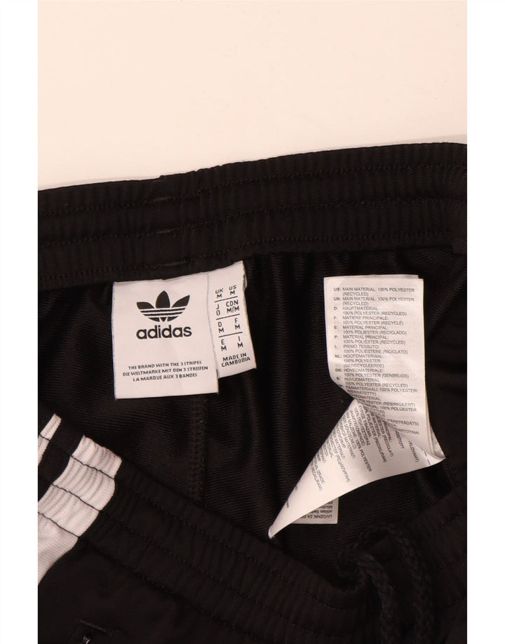 ADIDAS Mens Graphic Tracksuit Trousers Medium Black Colourblock Polyester