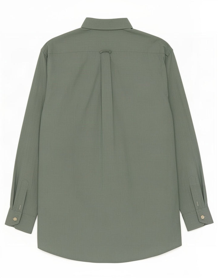 Lacoste Mens Shirt Size 40 Medium Green Cotton