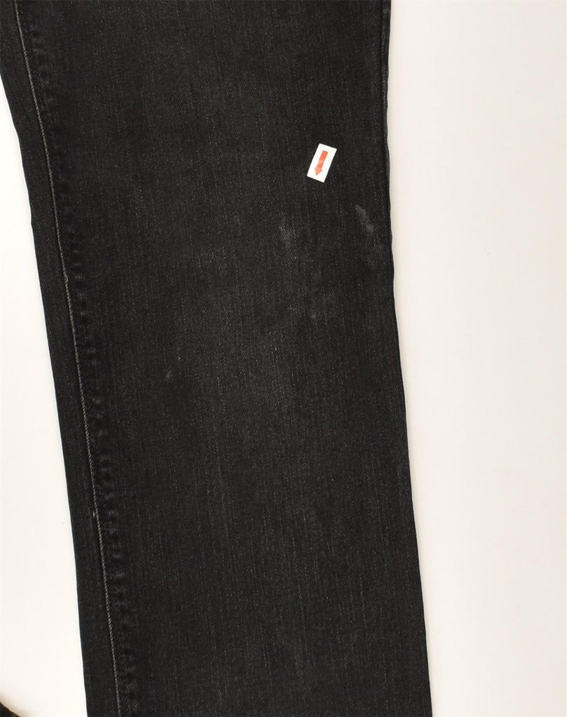 LEVI'S Womens Straight Jeans US 12 Large W32 L30  Black Cotton | Vintage Levi's | Thrift | Second-Hand Levi's | Used Clothing | Messina Hembry 