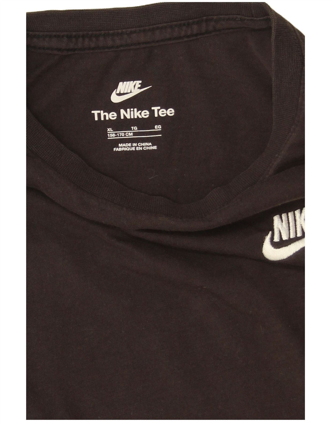 Nike Boys Top Long Sleeve 13-14 Years XL Black Cotton
