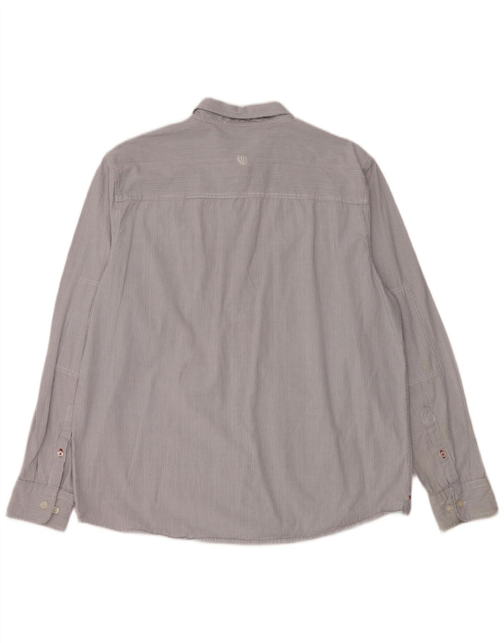 Fat Face Mens Shirt XL Blue Pinstripe