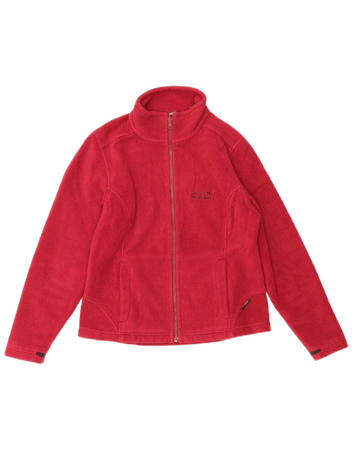 Jack Wolfskin Womens Liner Fleece Jacket UK 12/14 Medium Pink