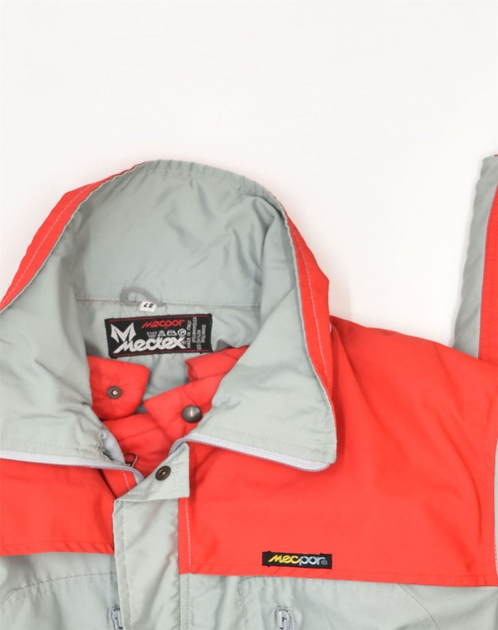 VINTAGE Mens Windbreaker Jacket IT 48 Medium Grey Colourblock Nylon | Vintage Vintage | Thrift | Second-Hand Vintage | Used Clothing | Messina Hembry 