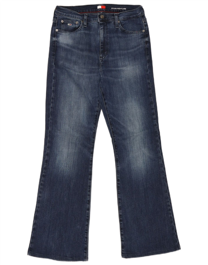Tommy Hilfiger Womens Sylvia Flared Jeans W30 L32 Navy Blue Cotton