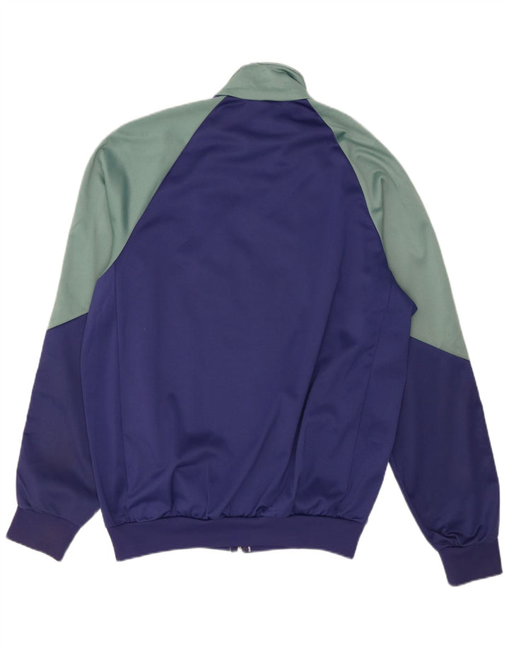 Arena Mens Graphic Tracksuit Top Jacket Large Blue Colourblock Polyester