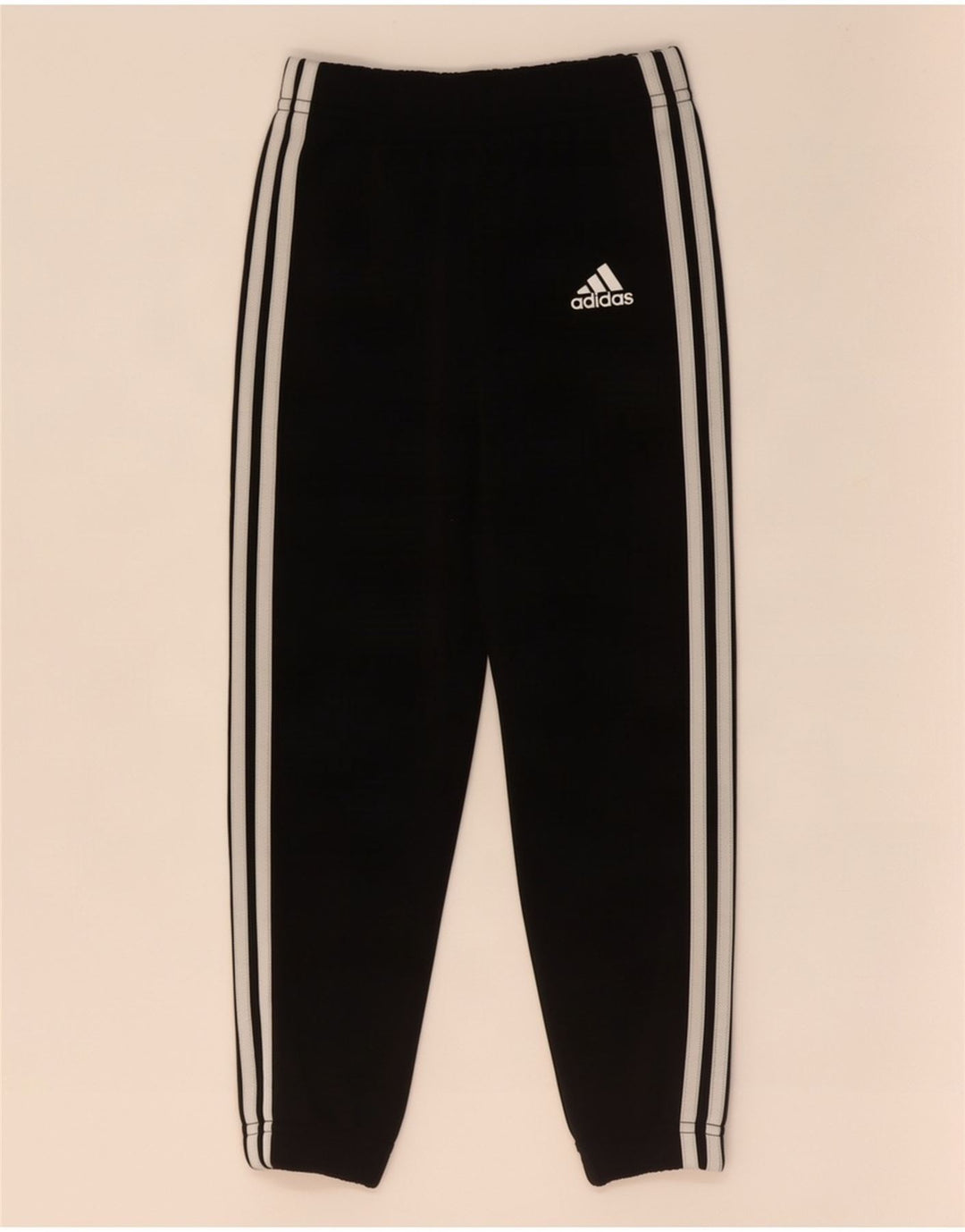 Adidas Boys Tracksuit Trousers Joggers 2-3 Years Black Polyester