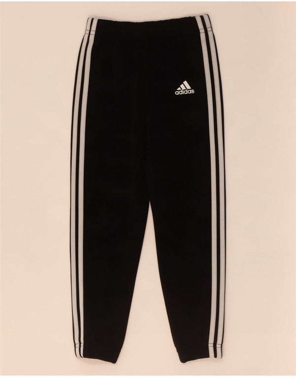 Adidas Boys Tracksuit Trousers Joggers 2-3 Years Black Polyester