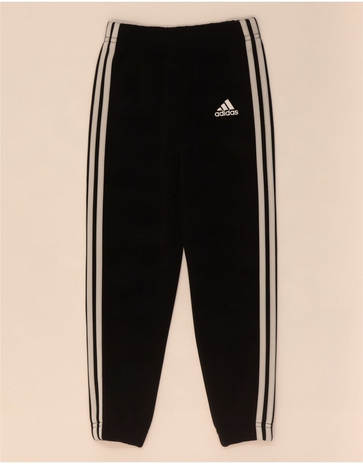 Adidas Boys Tracksuit Trousers Joggers 2-3 Years Black Polyester