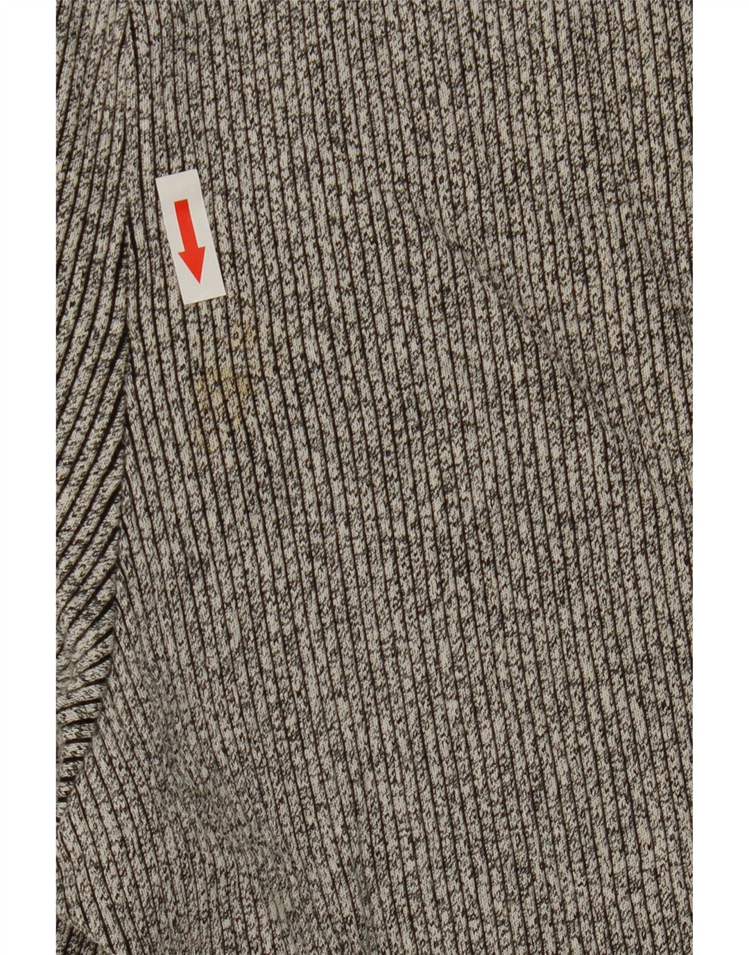 Asics Womens Leggings UK 14 Large Grey Pinstripe