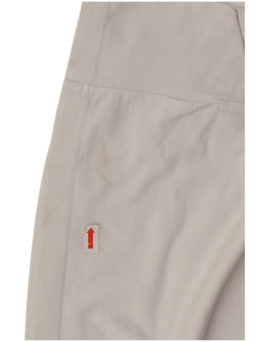 ADIDAS Womens T-Shirt Top UK 14 Large Off White Cotton