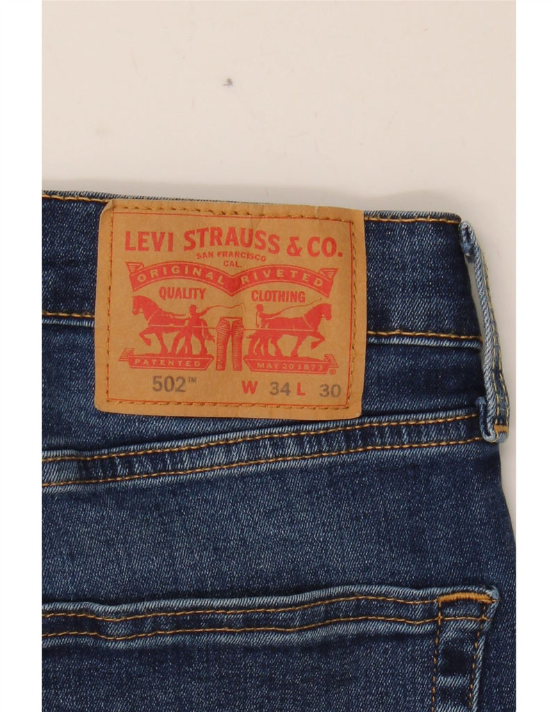 LEVI'S Mens 502 Tapered Jeans W34 L30 Blue Cotton Vintage Levi's and Second-Hand Levi's from Messina Hembry 