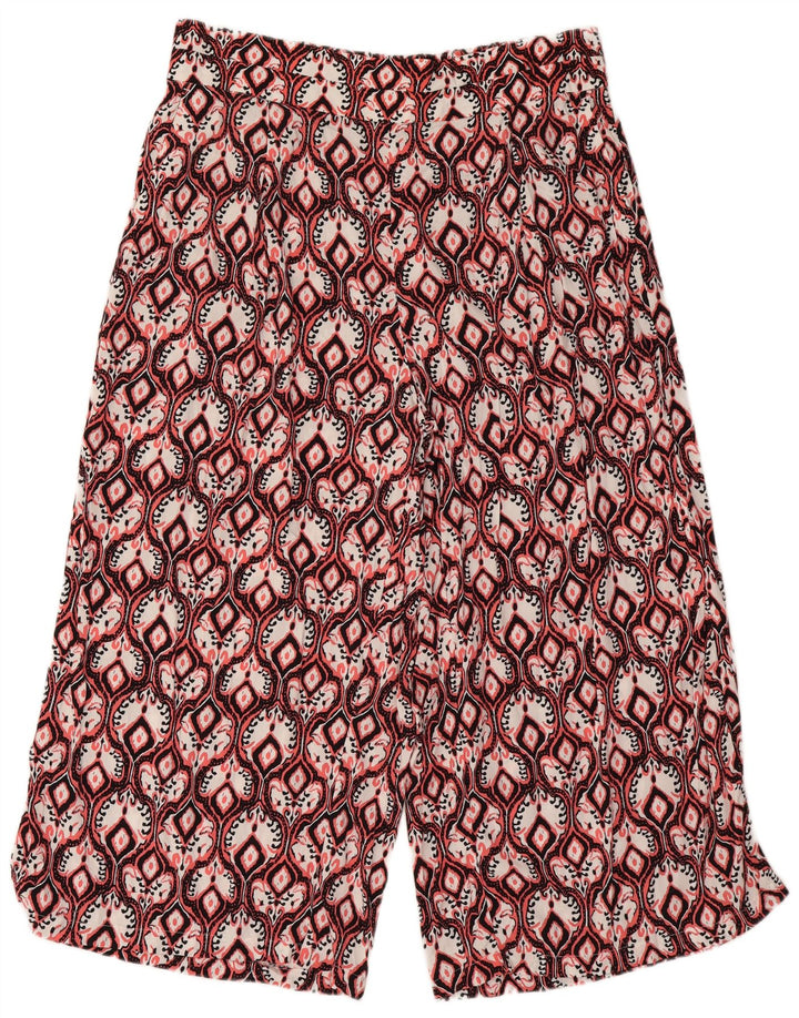 Marks & Spencer Womens Cropped Trousers UK 16 Large W34 L24 Multicoloured