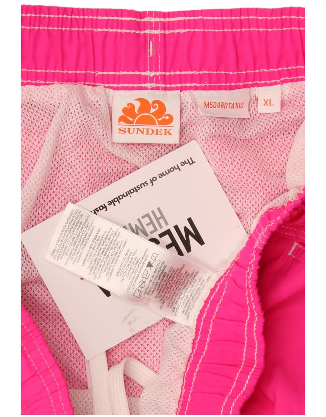 Sundek Mens Swimming Shorts XL Pink Polyester