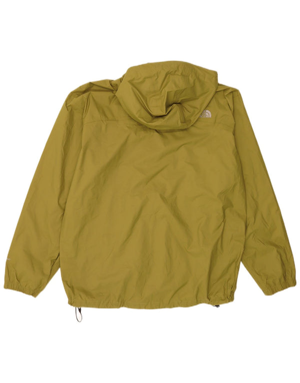 The North Face Mens Hooded Rain Jacket UK 42 XL Green Nylon