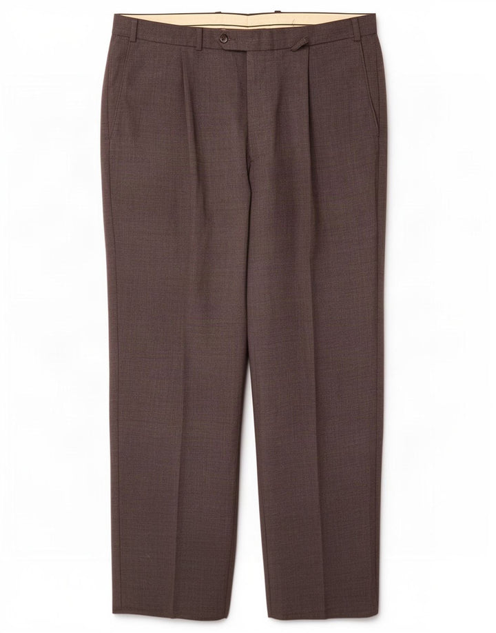 Marks & Spencer Mens Pegged Suit Trousers W36 L29 Grey Polyester