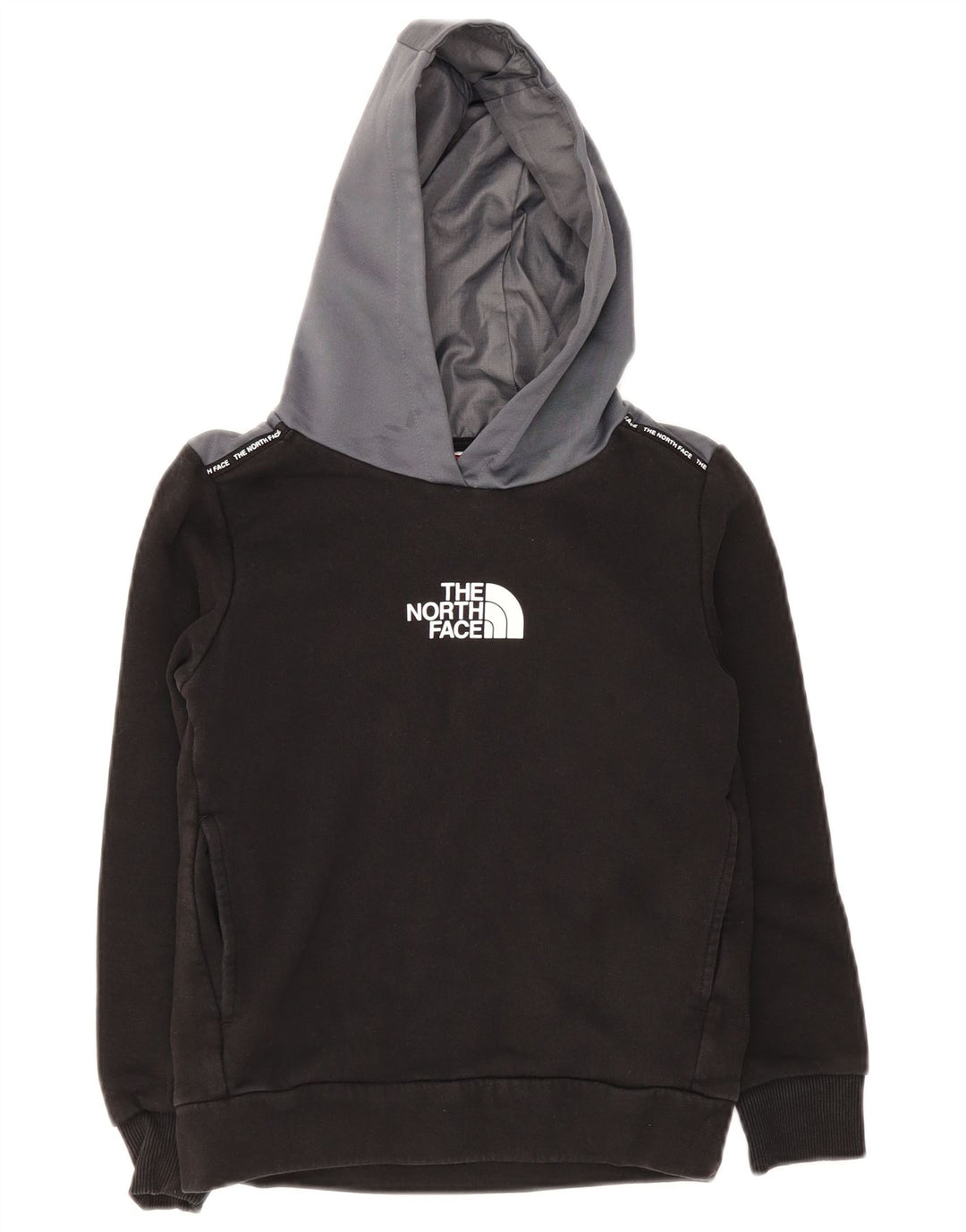 The North Face Boys Graphic Hoodie Jumper 9-10 Years Medium Black