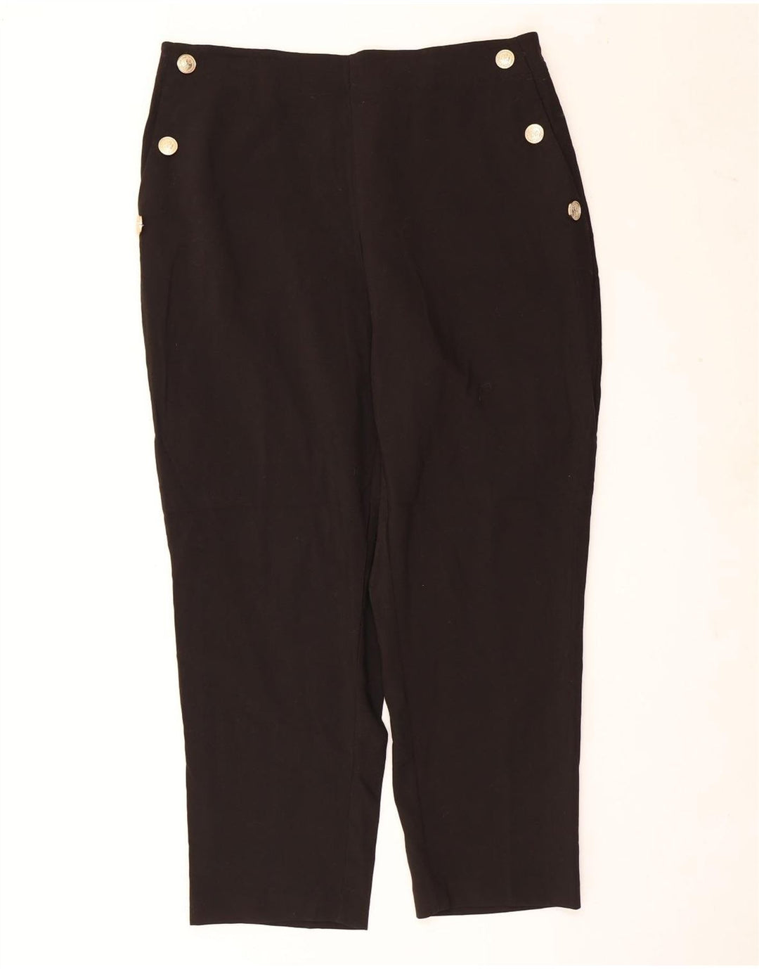 Zara Womens Straight Casual Trousers 2XL W34 L27 Black Polyester