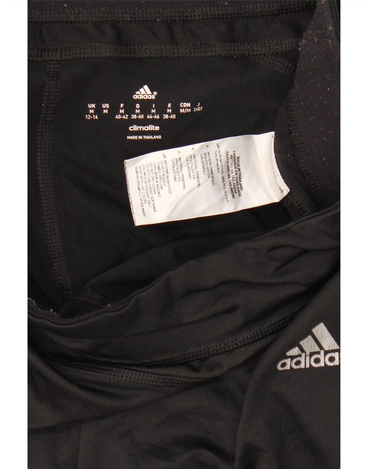 Adidas Womens Climalite Capri Leggings UK 12/14 Medium Black Polyester