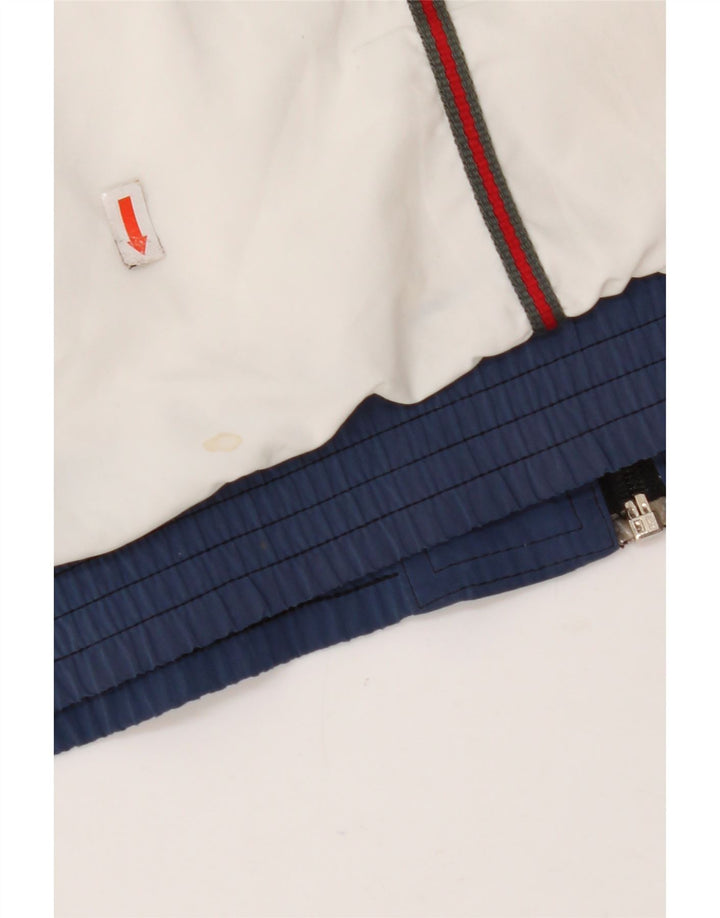 LOTTO Mens Tracksuit Top Jacket UK 36/38 Small White Colourblock Polyester