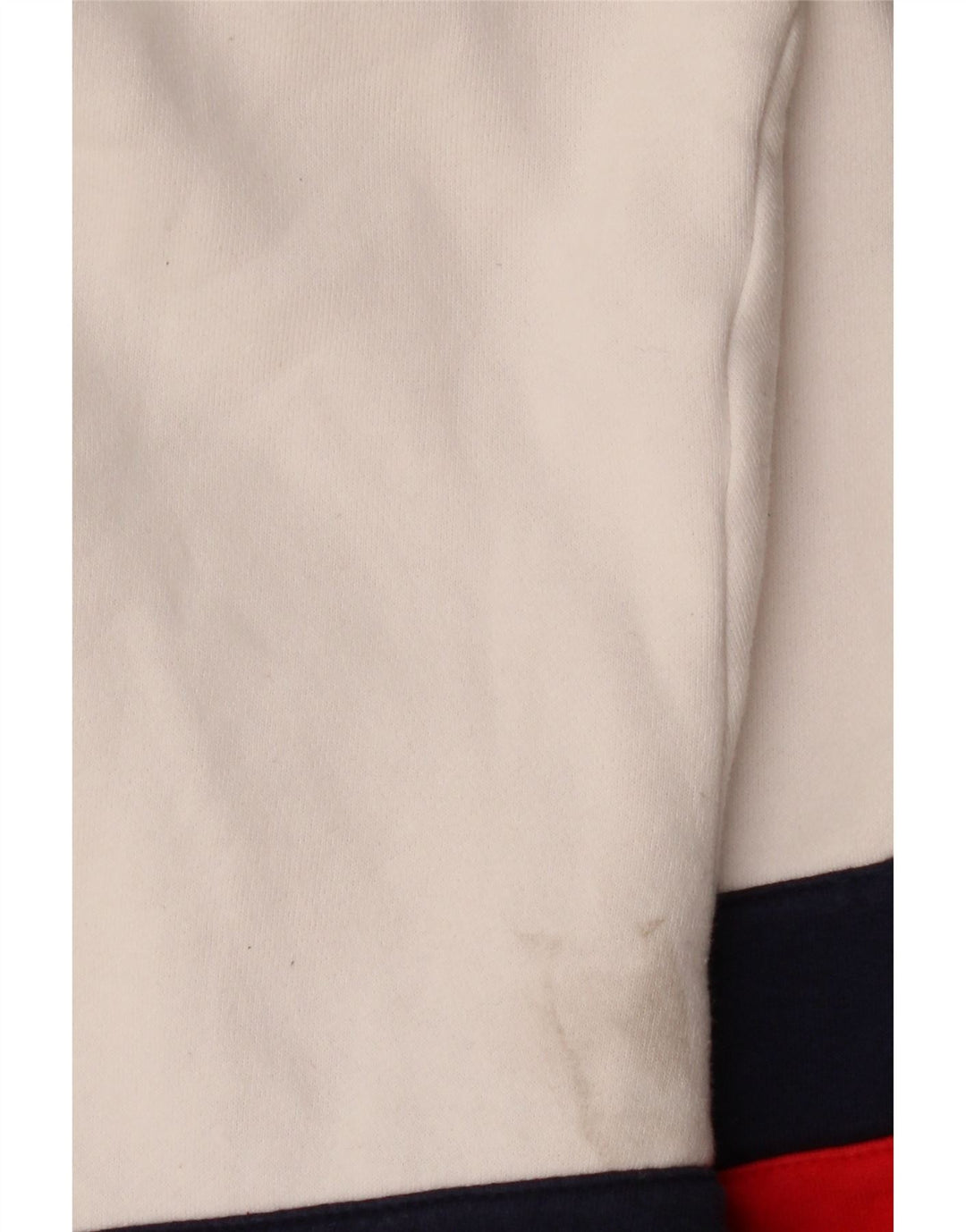 Fila Womens Graphic Zip Neck Sweatshirt Jumper UK 18 XL White Colourblock