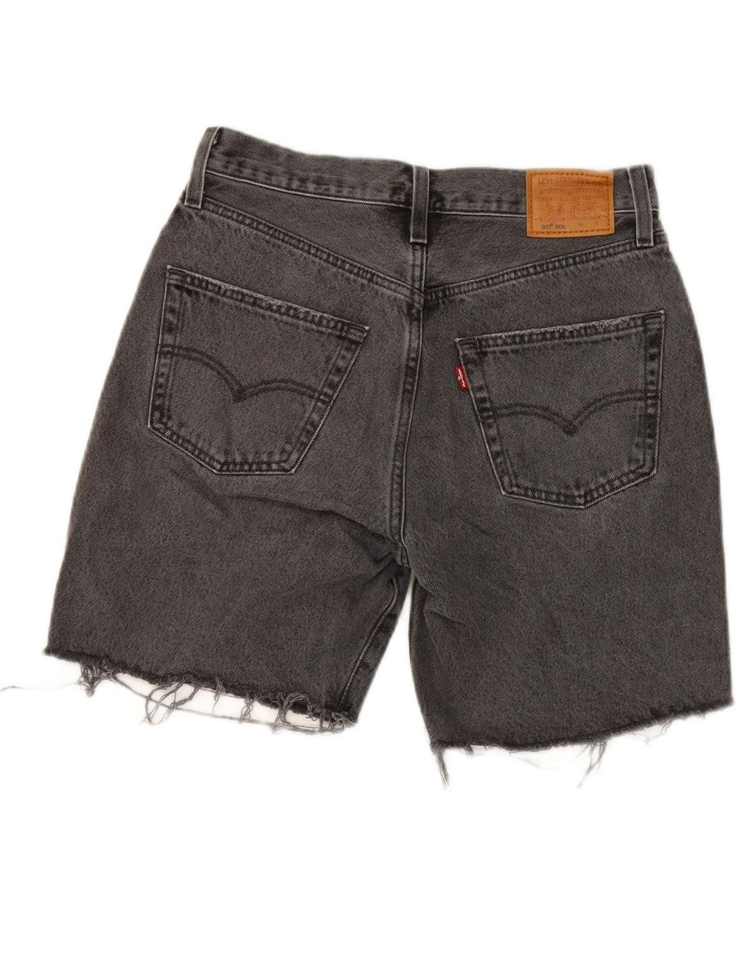 LEVI'S Mens 501 Denim Shorts W26 Small Grey Cotton