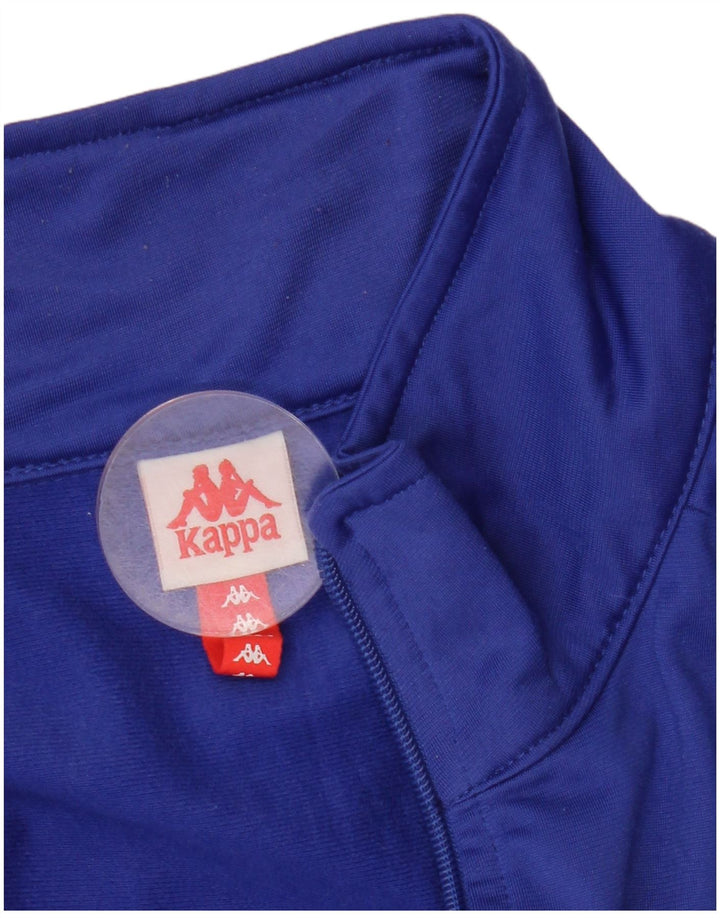 Kappa Mens Graphic Tracksuit Top Jacket 2XL Blue Colourblock