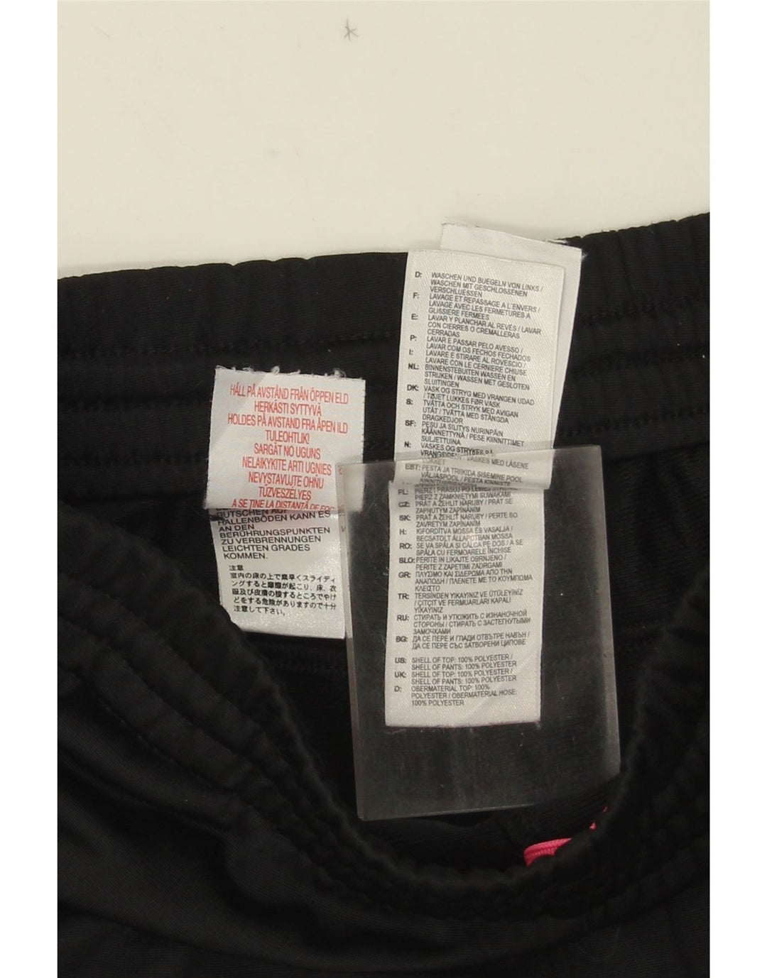 Adidas Girls Tracksuit Trousers 11-12 Years Black Polyester