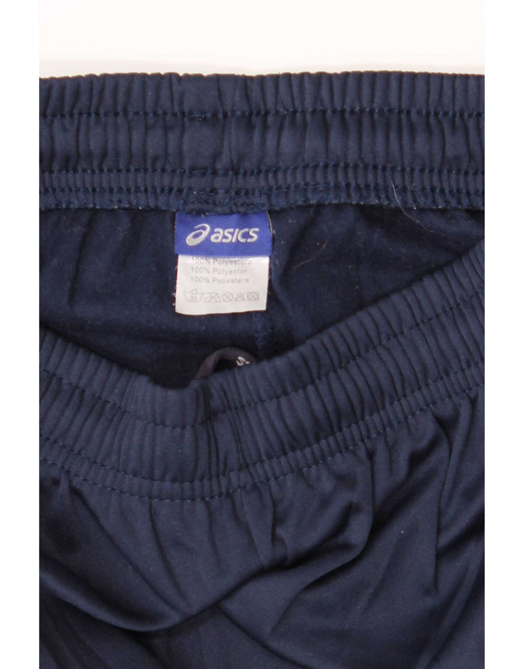 Asics Mens Tracksuit Trousers Joggers Small Navy Blue Polyester